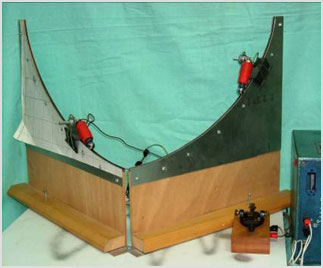 מעבדת הדגמות - מכניקה - הדגמה מס' 39 - מרוץ כדורים על גבי ציקלואיד