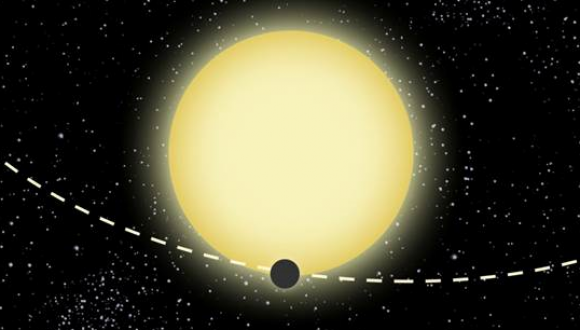 אילוסטרציה של Kepler-76 (גרפיקה: "dood Evan")